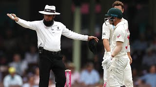 Australia penalised five runs for running on the pitch | Domain Test Series 2019-20