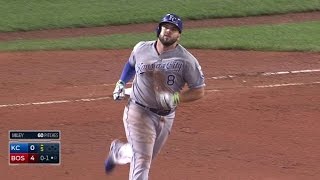 KC@BOS: Moustakas belts a solo homer to right