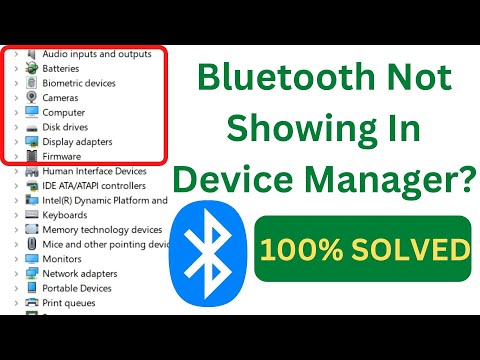 Bluetooth Not Showing In Device Manager On Windows 10 & 11FIX Bluetooth On ,Off Button Is Missing