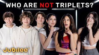 5 Sets of Triplets vs 1 Fake | Odd One Out