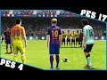 LIONEL MESSI free kicks evolution [PES 4 - PES 17]