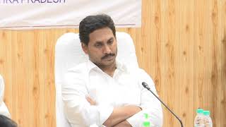 CM YS Jagan review with the Water Resources Department officials on progress of Polavaram project