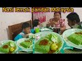 MASAK NASI LEMAK PANDAN MALAYSIA LENGKAP SAMBAL TELUR BULAT .. PERTAMA KALI MASAK DAN MAKAN