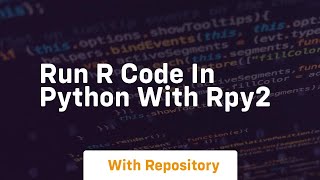 Run r code in python with rpy2