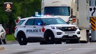 Responding - Windsor Police, Ford 2020 FPIU With Lights \u0026 Sirens - P6325