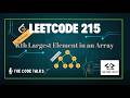 Kth Largest Element in an Array - Leetcode 215 - Min Heap - Java