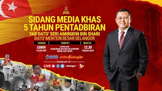 (Langsung) Sidang Media Khas Dato' Menteri Besar Selangor