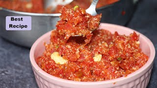 गाजर का हलवा बनाने का सबसे अच्छा तरीका - बिना कद्दूकस किये | Carrot Halwa Best Recipe-Gajar Ka Halwa