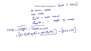 Principles of economics for scientists || 29 EXTRA  General recipe for computing CS