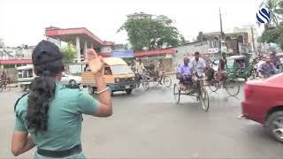 বাংলাদেশ পুলিশের প্রথম নারী সার্জেন্ট হৈমন্তী সরকার।