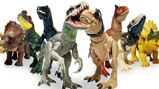 GIANT Jurassic World Dino Trackers Collection: Biggest to Smallest | T-Rex, Indominus Rex, and More!