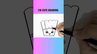 HOW TO DRAW POPCORN #cute #drawing #youtubeshort #satisfying #art