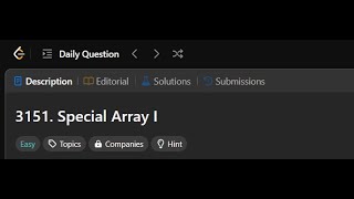 3151. Special Array I | Leetcode solution 01 February 2025 #python3 #leetcode