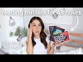 reading thrillers for 48 hours😳📖 spoiler free reading vlog