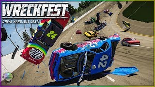 THE WORST WRECKS YET! | Wreckfest | NASCAR Legends Mod