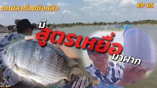 #ตกปลา #ชิงหลิว ตกปลาด้วยชิงหลิว EP 84  มีสูตรเหยื่อมาฝาก เทสเหยื่อบ่อตกปลา ป.ปลา