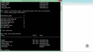 Oracle - SQL - Managing Constraints