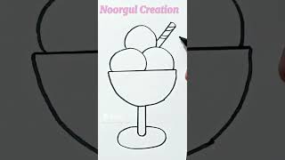 Draw cute Ice cream | summer special ||#shorts ||#viral ||#youtubeshorts ||#shortvideo