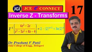 Inverse Z Transforms ||(𝟒𝒛^𝟐−𝟐𝒛)/(𝒛^𝟑−𝟓𝒛^𝟐+𝟖𝒛−𝟒) || Parial Fraction || 18mat31 || Dr Prashant Patil