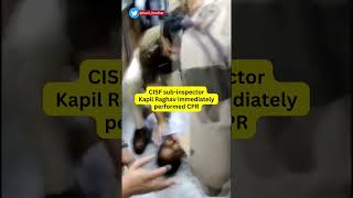 Passenger Gets Heart Attack At Airport, CISF Jawan Saves Life With CPR | Ahmedabad | Viral