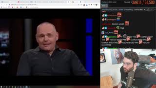 Hasanabi reacts to Bill Burr Talking About Cancel Culture with Bill Maher