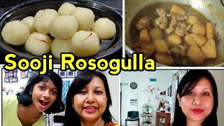 Vlog। Sooji Rosogulla। ঘৰতে কেনেকৈ হোটেলতকৈও টেষ্টি চুজিৰ ৰসগোল্লা বনালো #sooji#rava#rosogullarecipe