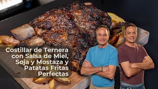 Costillar de Ternera con Salsa de Miel, Soja y Mostaza y Patatas Fritas Perfectas | Hermanos Torres