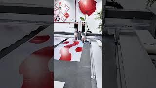 RUK~MTC flatbed cutter~ reflective material cutting demonstration #ruk