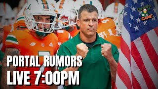 CANES FOOTBALL - PORTAL RUMORS