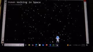 Human Walking in Space - Python Pygame Simulationpython#python #pygame #coding #simulation #space