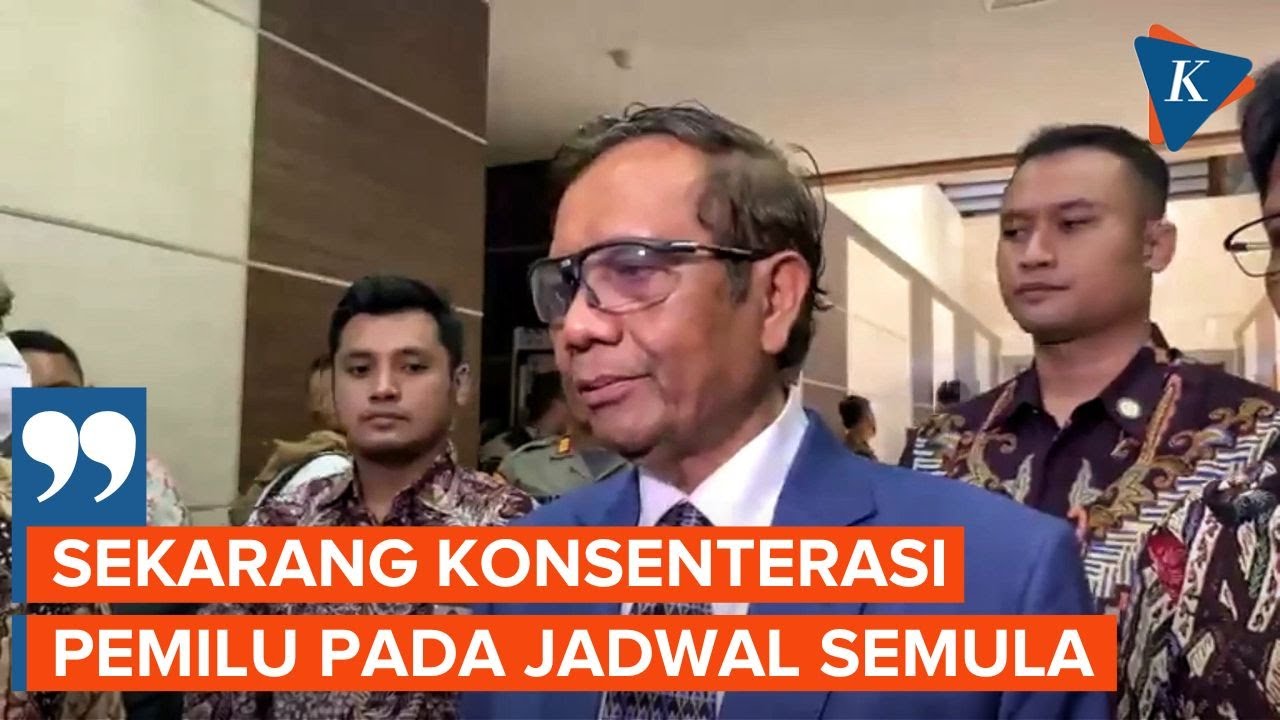 Mahfud MD Tanggapi Pengadilan Tinggi DKI Batalkan Putusan PN Jakpus ...