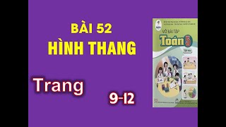 Vở bài tập toán lớp 5 cánh diều bài 52 hình thang trang 9