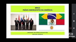 BRICS e Países Emergentes da América - Geografia
