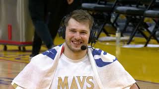 Mavs Luka Doncic Postgame Interview talks win vs Steph Curry Warriors
