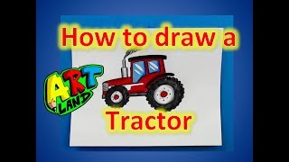 How to draw a Tractor