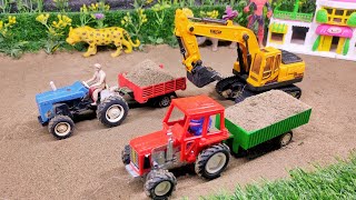 Mini tractor transporting | Radha Krishna Trolly | DIY tractor making| tractor framar@toysforkhenla