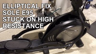Sole Elliptical E95 Stuck on High Resistance Fix
