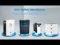 MSN Battery Home RV Solar LifePO4 Energy Storage Battery