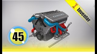 Autodesk Inventor V12 engine | EP 45 4K 😍