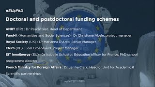 DOCTORAL AND POSTDOCTORAL FUNDING SCHEMES #EU4PHD [Dec, 12th]