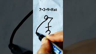 Funny hacks 7+2+9=Rat🫣🐁#drawing #art #hacks #shorts #shortvideo