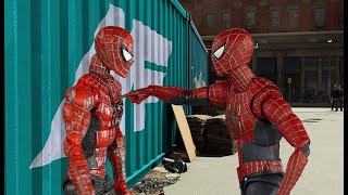 Who's the Better Spider-Man? Toy Biz vs S.H. Figuarts (stop motion) #spiderman #stopmotion #funny