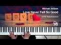 michael jackson love never felt so good piano cover