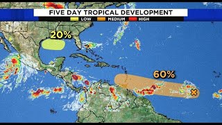 National Hurricane Center watching 2 areas in the tropics