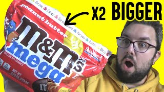 M\u0026M's Mega Peanut Butter Review (x2 BIGGER) 🍫