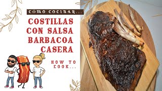 DELICIOSO costillar en salsa BARBACOA CASERA 😋😋