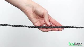 6mm Black Polypropylene Rope Demo | BuyRope