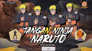 Tangan Ninja Naruto New Emote || Naruto New Freeze Emote || ff new event #freefire