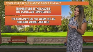 Weather lesson: Why temperatures in the shade are more accurate than in direct sunlight