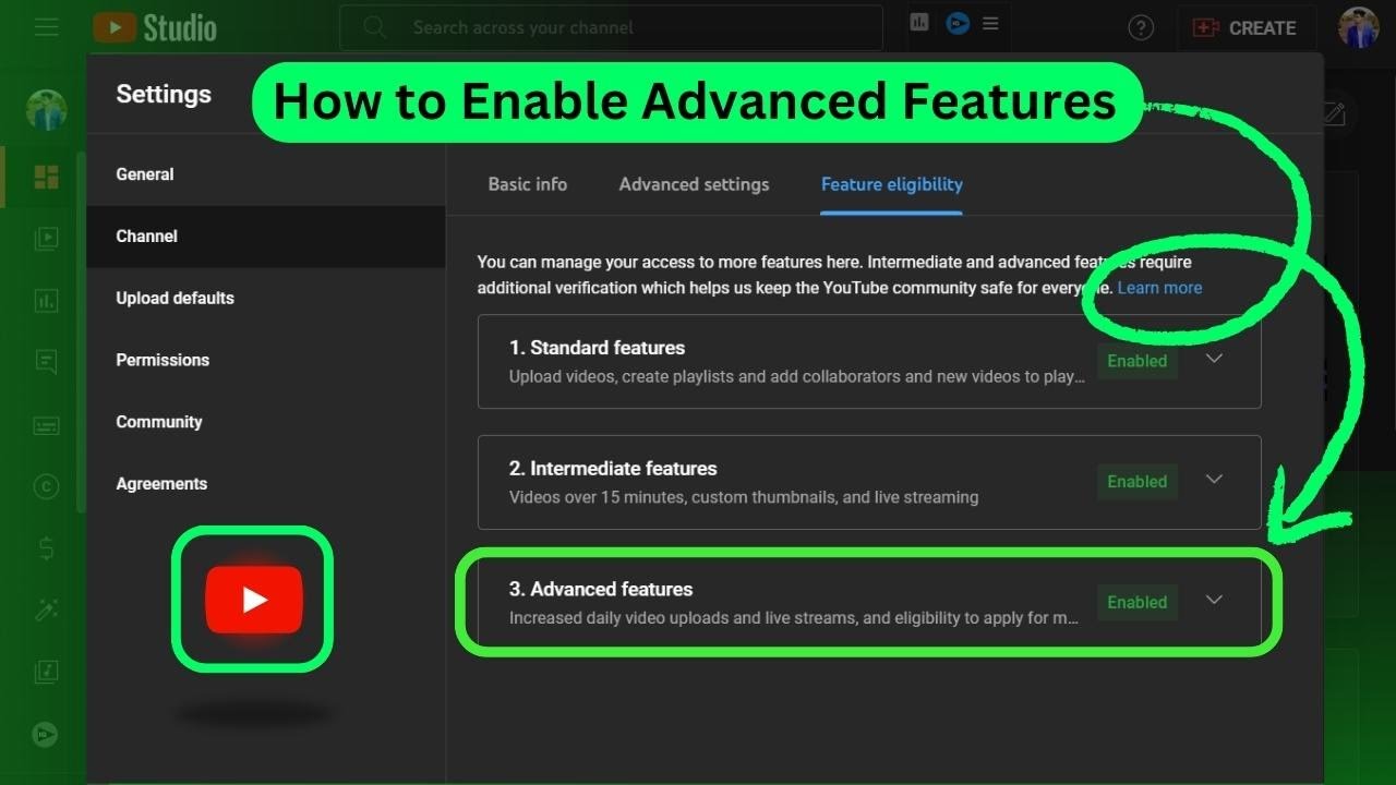 Youtube Advanced Features Disabled Use Video Verification To Get